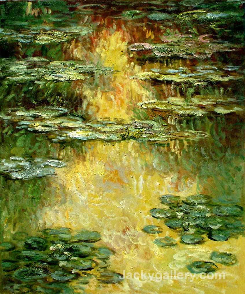 Water Lilies (Yellow Hue) by Claude Monet paintings reproduction